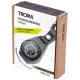Mπρελόκ troika compass carabiner hook leather loop - Troika