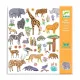 Αυτοκόλλητα djeco safari 160 τεμάχια djeco 3+ - Djeco