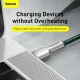 Καλώδιο baseus data cable cafule series metal type-c to type-c super fast charge 100w 2m green - Baseus