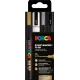 σετ μαρκαδόρων uni posca festive colours pc-3m 1.3mm 4 τεμαχίων - Uniball