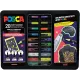 σετ μαρκαδόρων uni posca groovy colours σε μεταλλική κασετίνα 20 τεμαχίων - Uniball