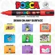 σετ μαρκαδόρων uni posca pop colours σε μεταλλική κασετίνα 20 τεμαχίων - Uniball