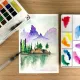 Ακουαρέλες zieler premium watercolour half pan set των 24 χρωμάτων - Zieler