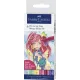 Μαρκαδόροι faber castell pitt artist manga 6 shojo set 6 μαρκαδόρων - Faber castell