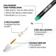 σετ ακρυλικών μαρκαδόρων zieler coloured acrylic paint markers 2.5mm 8 τεμαχίων - Zieler