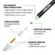σετ ακρυλικών μαρκαδόρων zieler pastel acrylic paint markers 2.5mm 8 τεμαχίων - Zieler