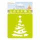 στενσιλ 15x15cm xmas 1 6 τεμάχια - 