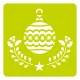 στενσιλ 15x15cm xmas 1 6 τεμάχια - 