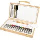 σετ ζωγραφικής daler rowney simply acrylic σε ξύλινο βαλιτσάκι 26 τεμάχια - Daler rowney
