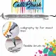σετ μαρκαδόροι καλλιγραφίας brushpen online 2mm 24 xρώματα σε roll pouch - Online