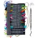 σετ μαρκαδόροι καλλιγραφίας brushpen online 2mm 24 xρώματα σε roll pouch - Online