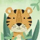Κατασκευή diamond dotz woodland tiger with frame 8+ - Diamond dotz