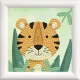 Κατασκευή diamond dotz woodland tiger with frame 8+ - Diamond dotz
