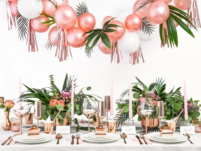 Καλαμάκια χάρτινα rose gold 19,5 cm 10 τεμάχια - Deco