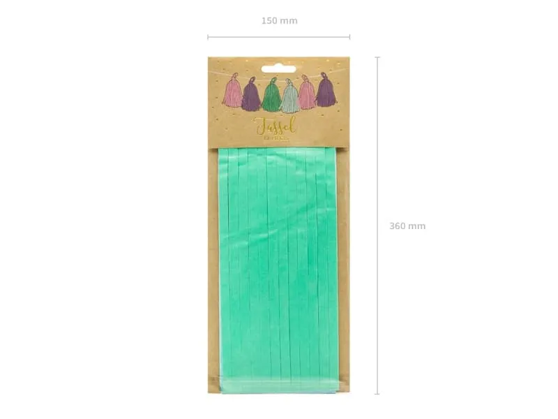 Γιρλάντα με χάρτινες φούντες tassel paper garland diy unicorn - Deco