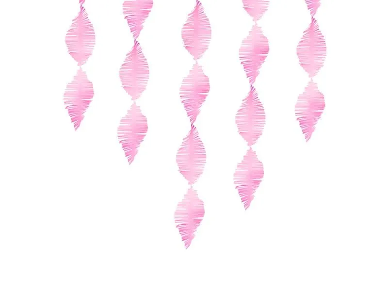 Γιρλάντα paper fringe garland ροζ - Deco