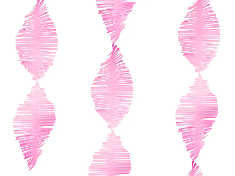 Γιρλάντα paper fringe garland ροζ - Deco