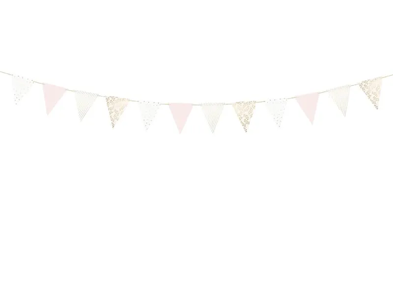 Γιρλάντα diy white & gold 2.1 m - Deco
