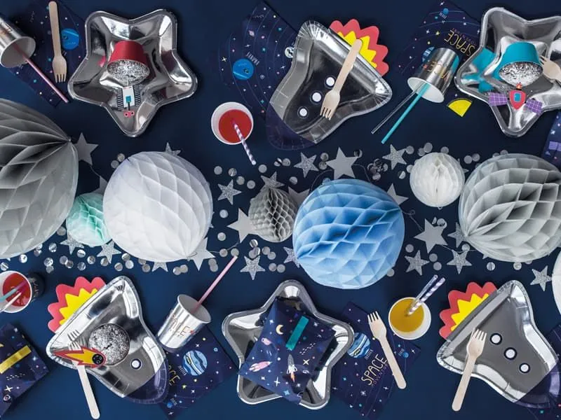 πιάτα χάρτινα space party 21.5x29.5 cm 6 τεμάχια - Deco