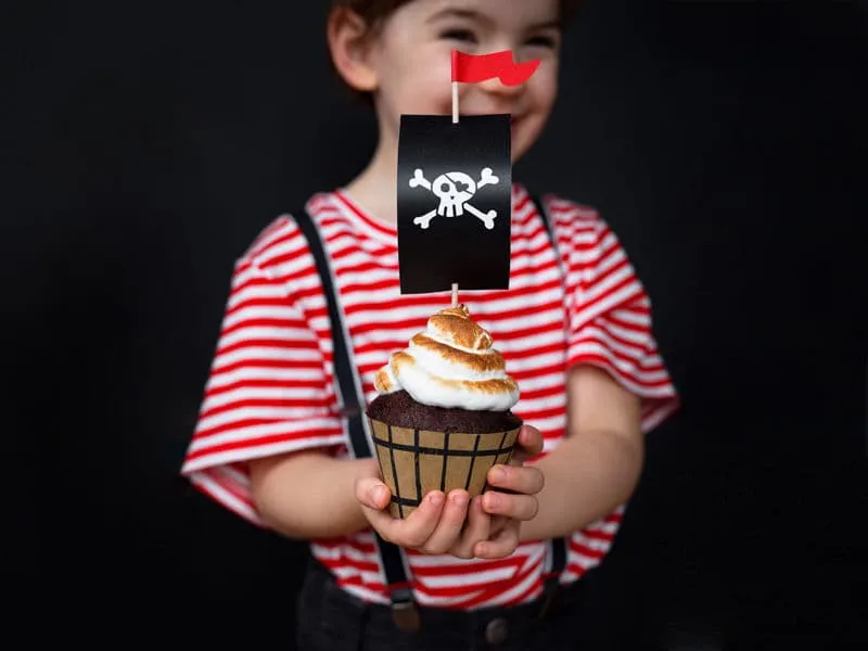 Cupcake wrappers pirates 6 τεμάχια - Partydeco