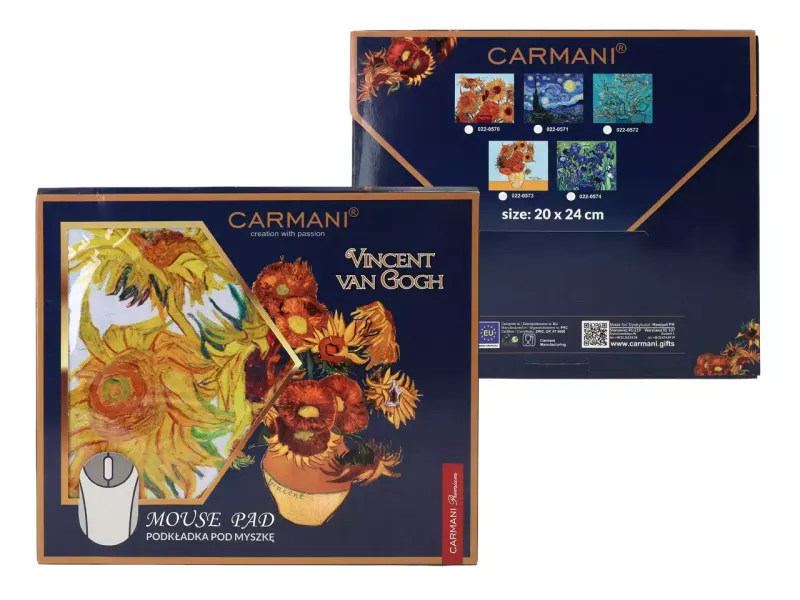 Mouse pad carmani van gogh sunflowers 20x24cm - Carmani