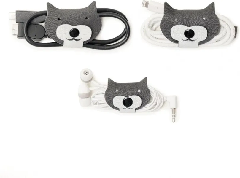 πιάστρα καλωδίων cat cable ties 3 τεμάχια kikkerland - Kikkerland