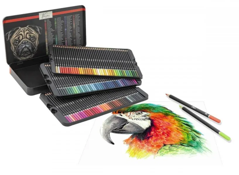 Ξυλομπογιές nassau artists pencils σε μεταλλική κασετίνα 120 χρώματα - Nassau