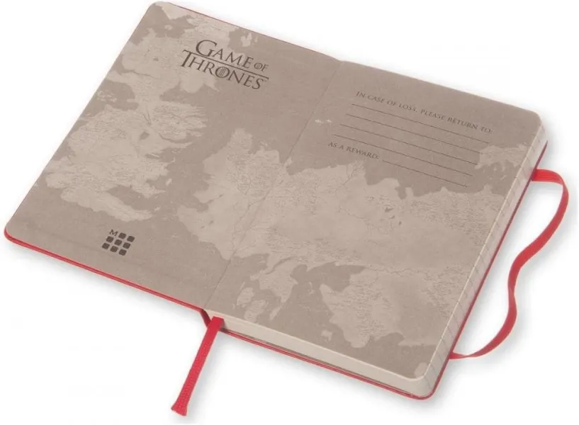 σημειωματαριο moleskine game of thrones 9x14 plain κόκκινο - Moleskine