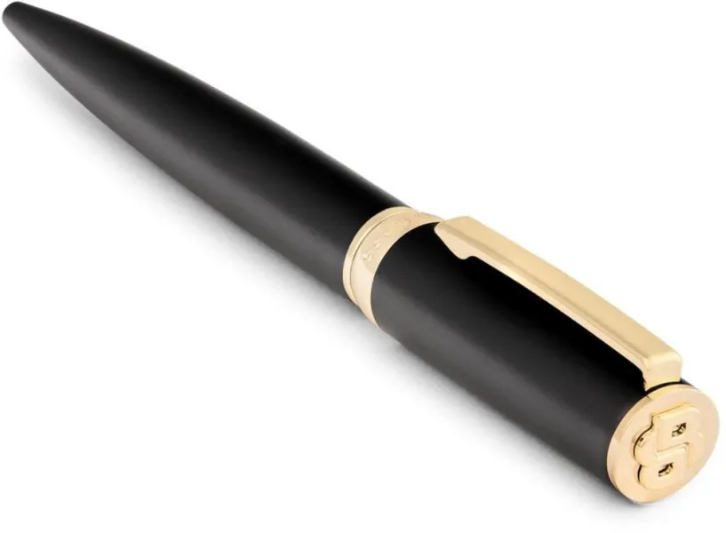 στυλό hugo boss arche double b black & gold ballpen - Hugo boss