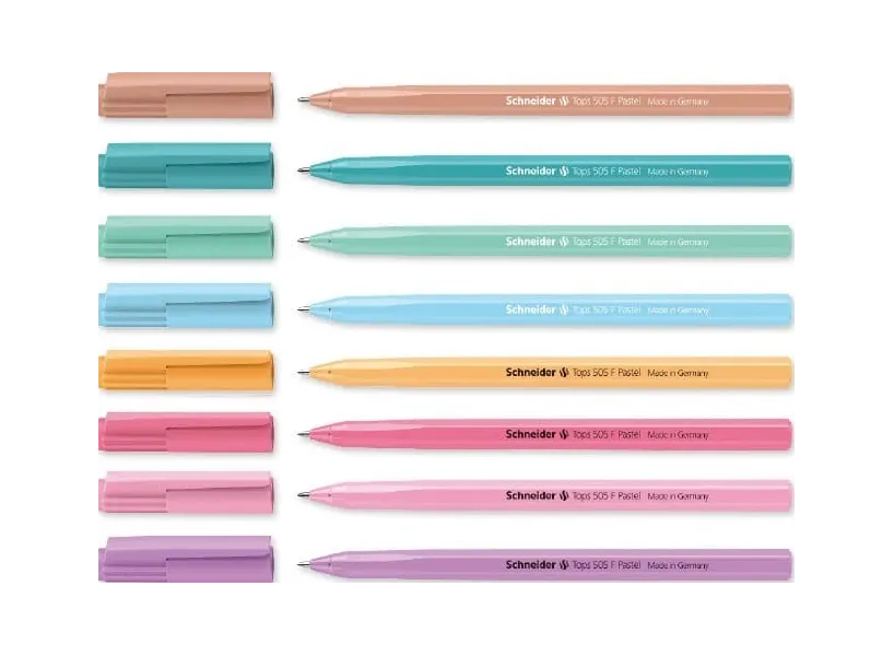 στυλό schneider tops 505 pastel f με καπάκι μπλέ μελάνι - Schneider