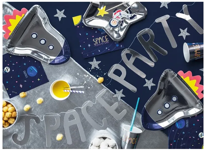 πιάτα χάρτινα space party 21.5x29.5 cm 6 τεμάχια - Deco