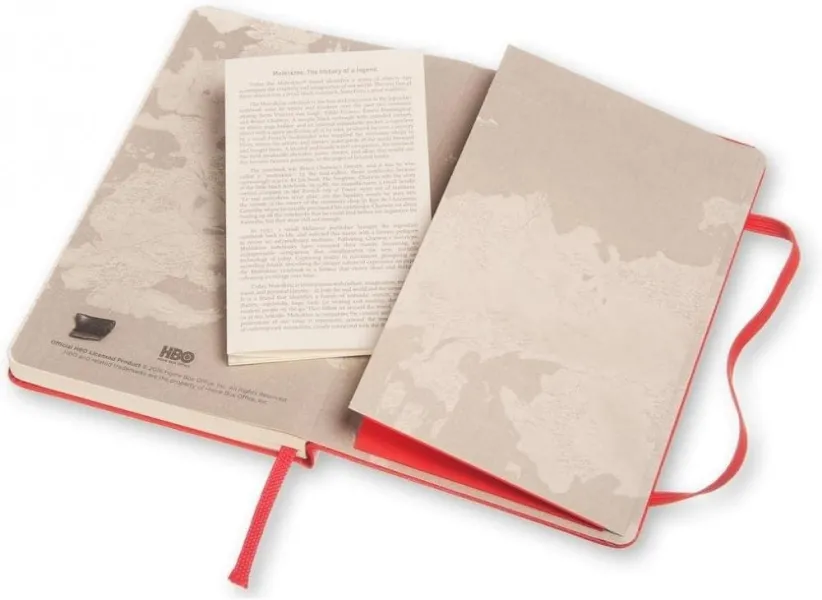 σημειωματαριο moleskine game of thrones 9x14 plain κόκκινο - Moleskine