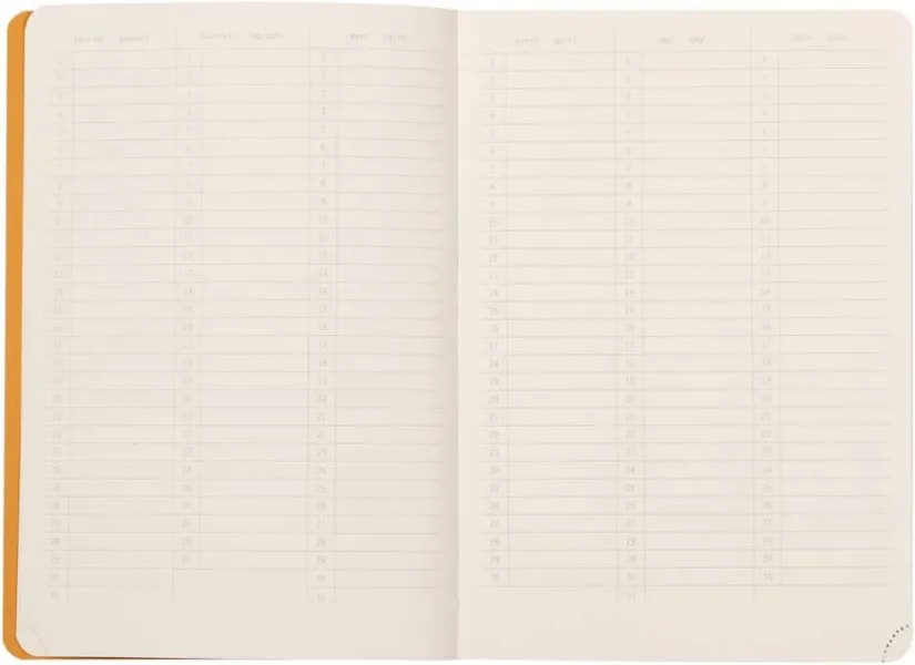 σημειωματάριο rhodia a5 perpetual planner-dotted saphir - Rhodia