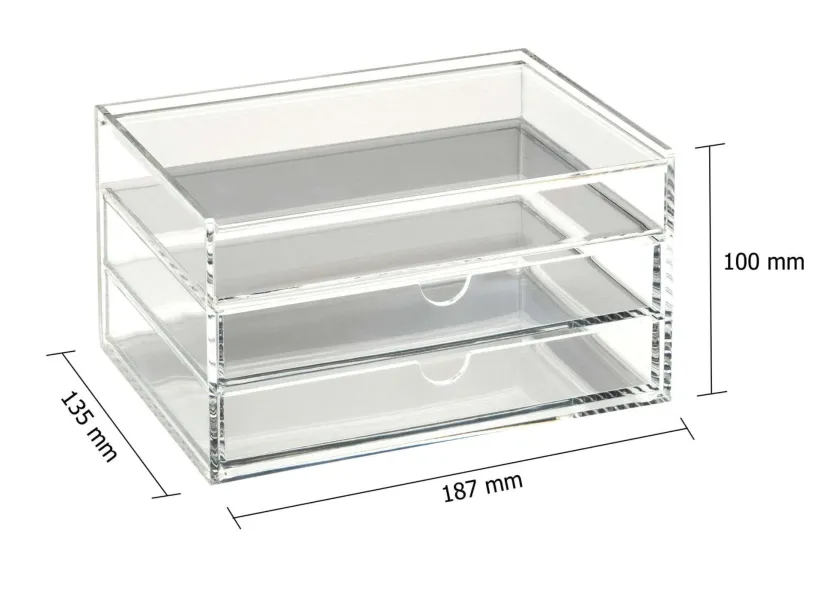 συρταριέρα osco ακρυλική flip up - 2 θέσεων 1420 - Osco