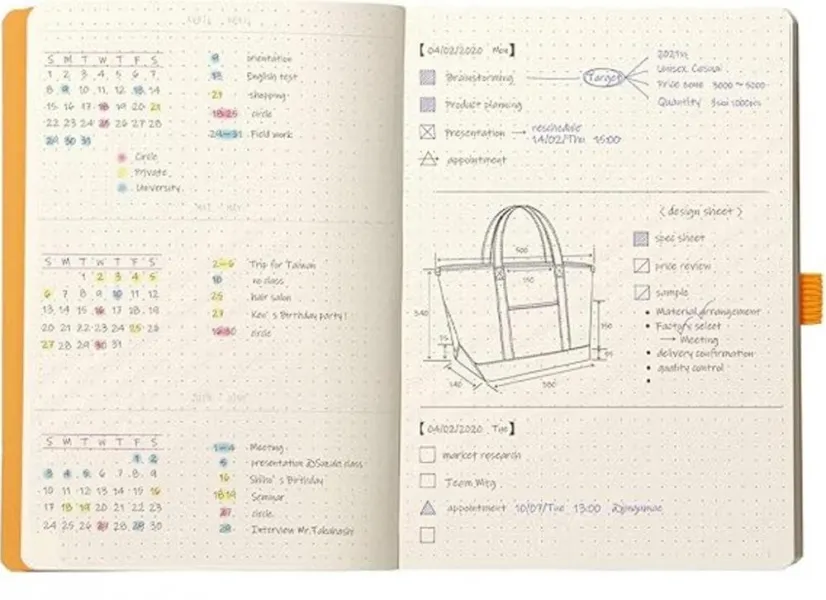 σημειωματάριο rhodia goalbook peacock a5 120 φύλλα - Rhodia