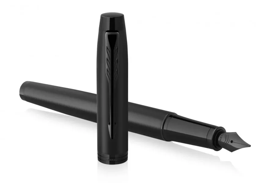 πένα parker i.m chrome metallic black bt με δώρο σημειωματάριο - Parker