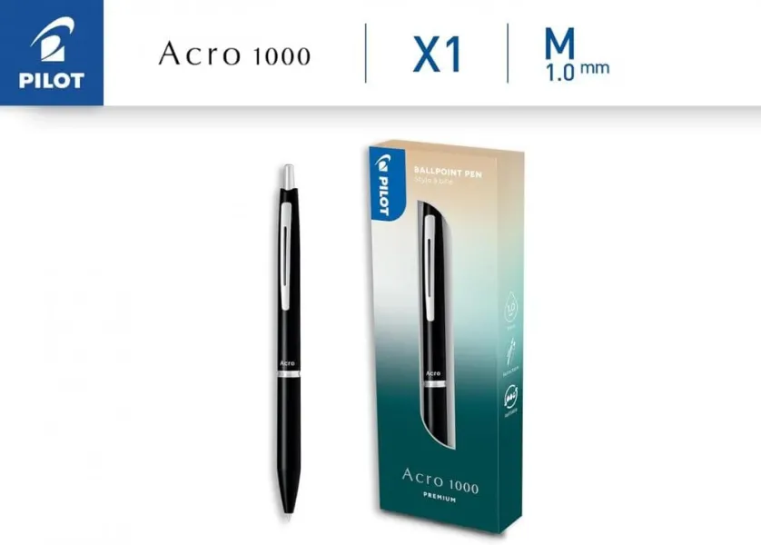 στυλό pilot acro 1000 premium μαύρο - Pilot