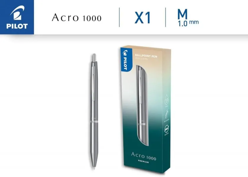 στυλό pilot acro 1000 premium ασημί - Pilot