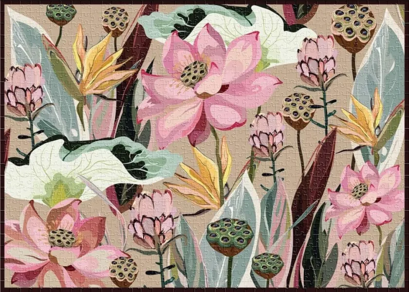 παζλ interdruk flowers n.2 1000 κομμάτια - Interdruk