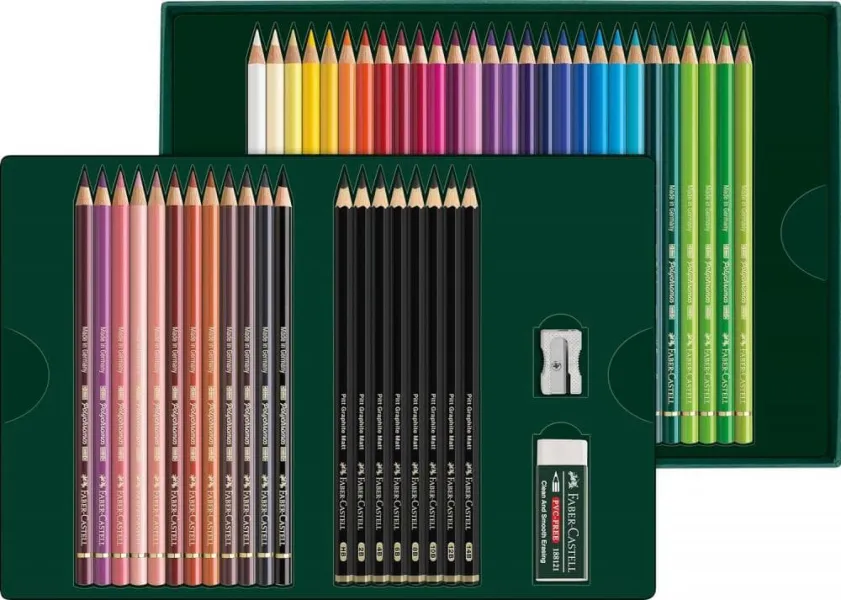 σετ faber castell 40 polychromos + 8 pitt graphite matt - Faber castell