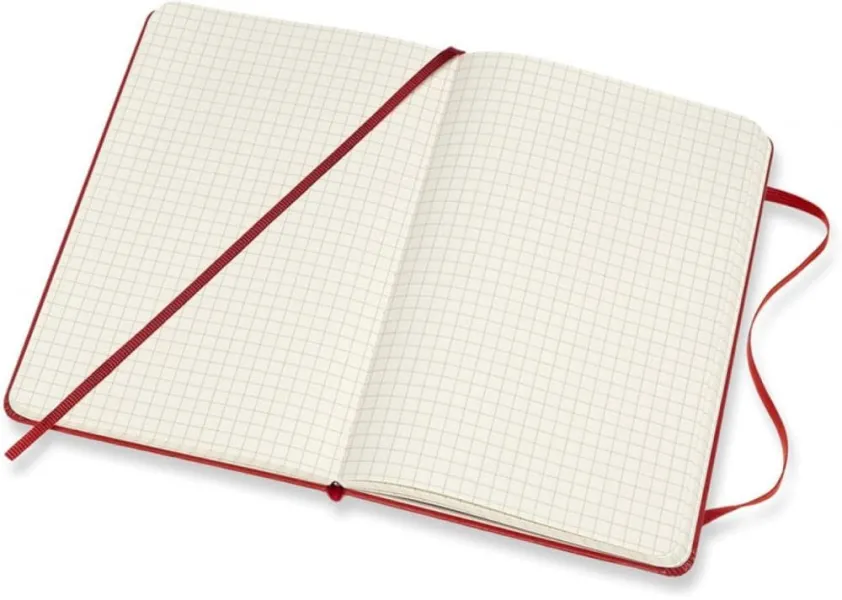σημειωματάριο moleskine 11.5x18cm red hard squared - Moleskine
