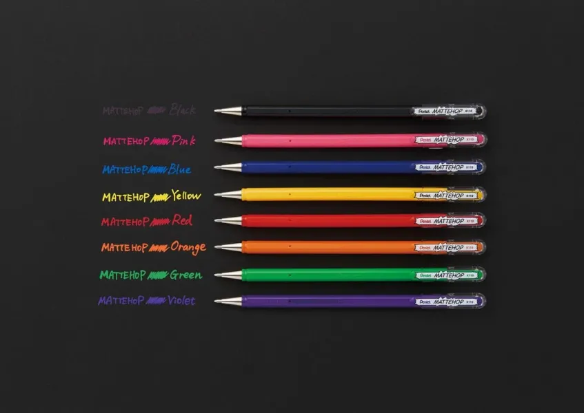 Μαρκαδόρος pentel mattehop k110v μαύρο - Pentel