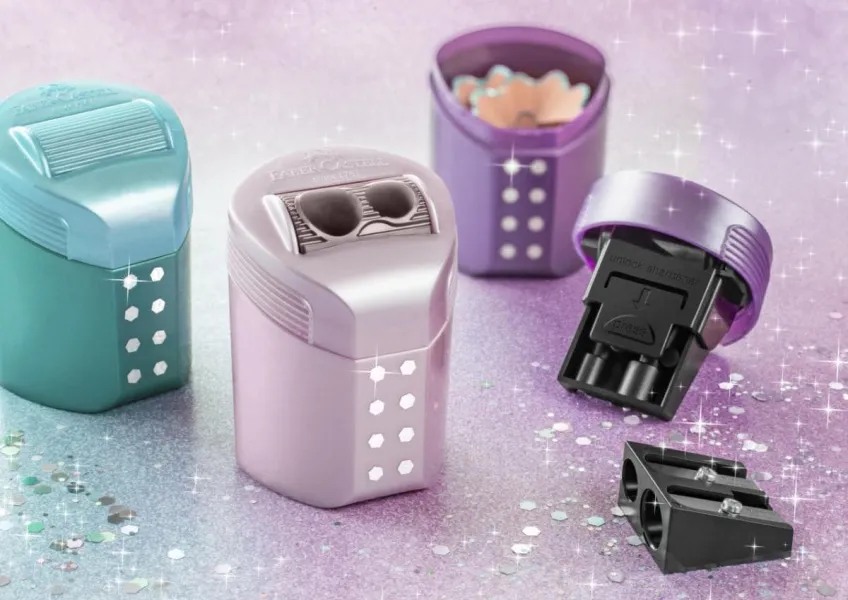 Ξύστρα faber castell rollon sparkle διπλή - Faber castell