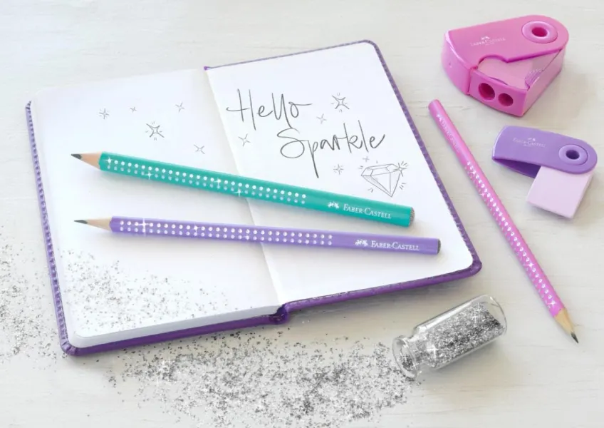 Γόμα faber castell mini sleeve sparkle - Faber castell