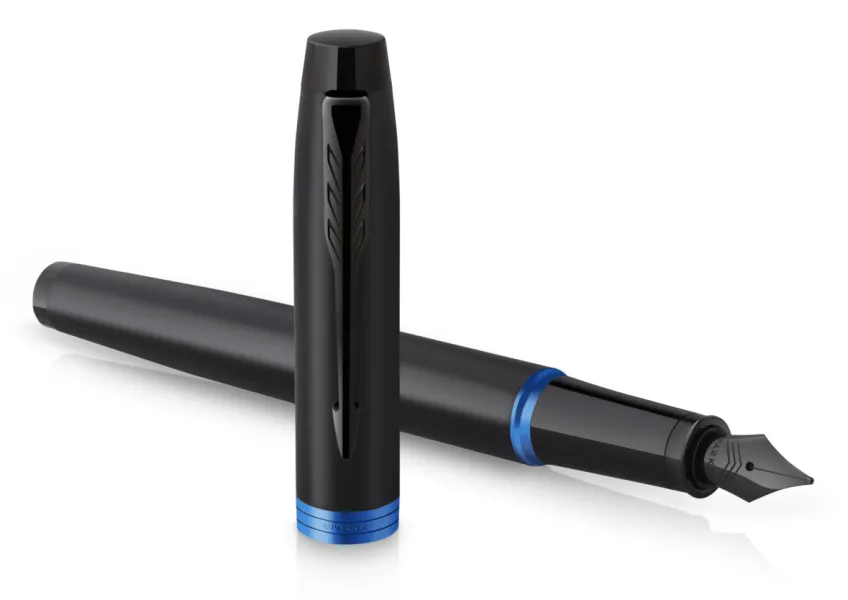 πένα parker i.m mrn black blue ring bt με δώρο σημειωματάριο - Parker
