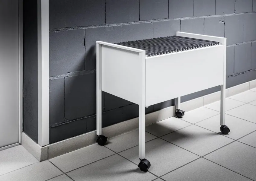 Βάση durable trolley για ντοσιέ κρεμαστά (για 80 τεμάχια α4) γκρι - Durable