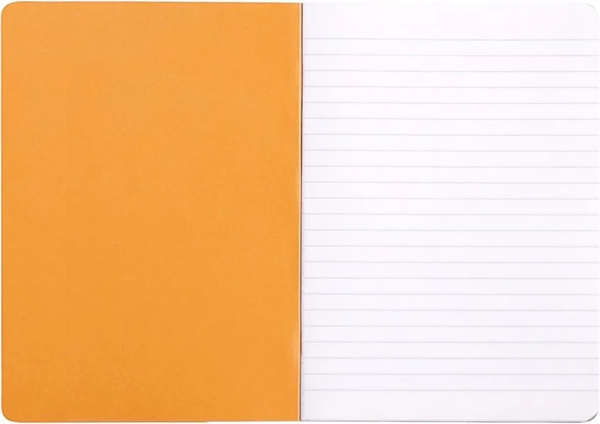 σημειωματάριο rhodia ριγέ a5 πορτοκαλί 14.8x21cm - Rhodia