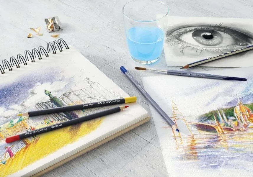 Ξυλομπογιές faber castell gold μεταλλική κασετίνα 48τεμ - Faber castell