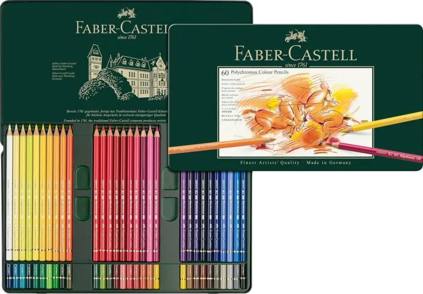 Ξυλομπογιές faber-castell polychromos 9210 60 τεμάχια - Faber castell