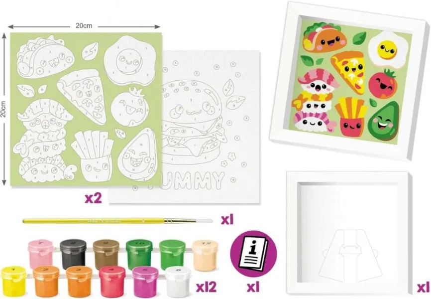 Ζωγραφική maped paint by numbers kawai food salty 7+ - Maped